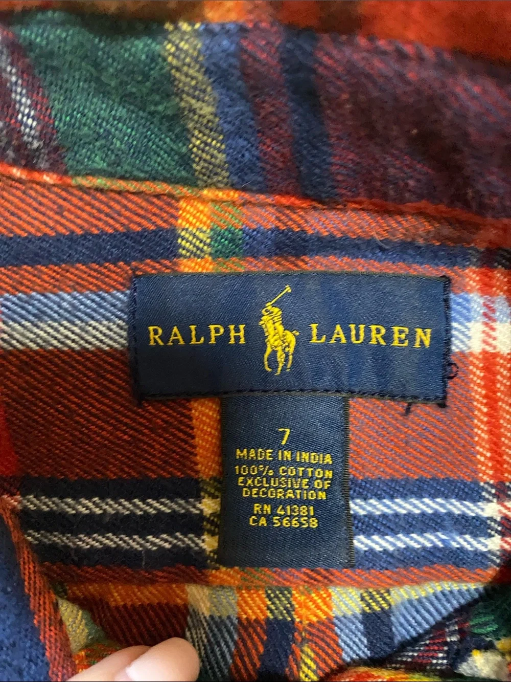 Ralph Lauren Plaid Button-Down Shirt- Fall/Thanksgiving